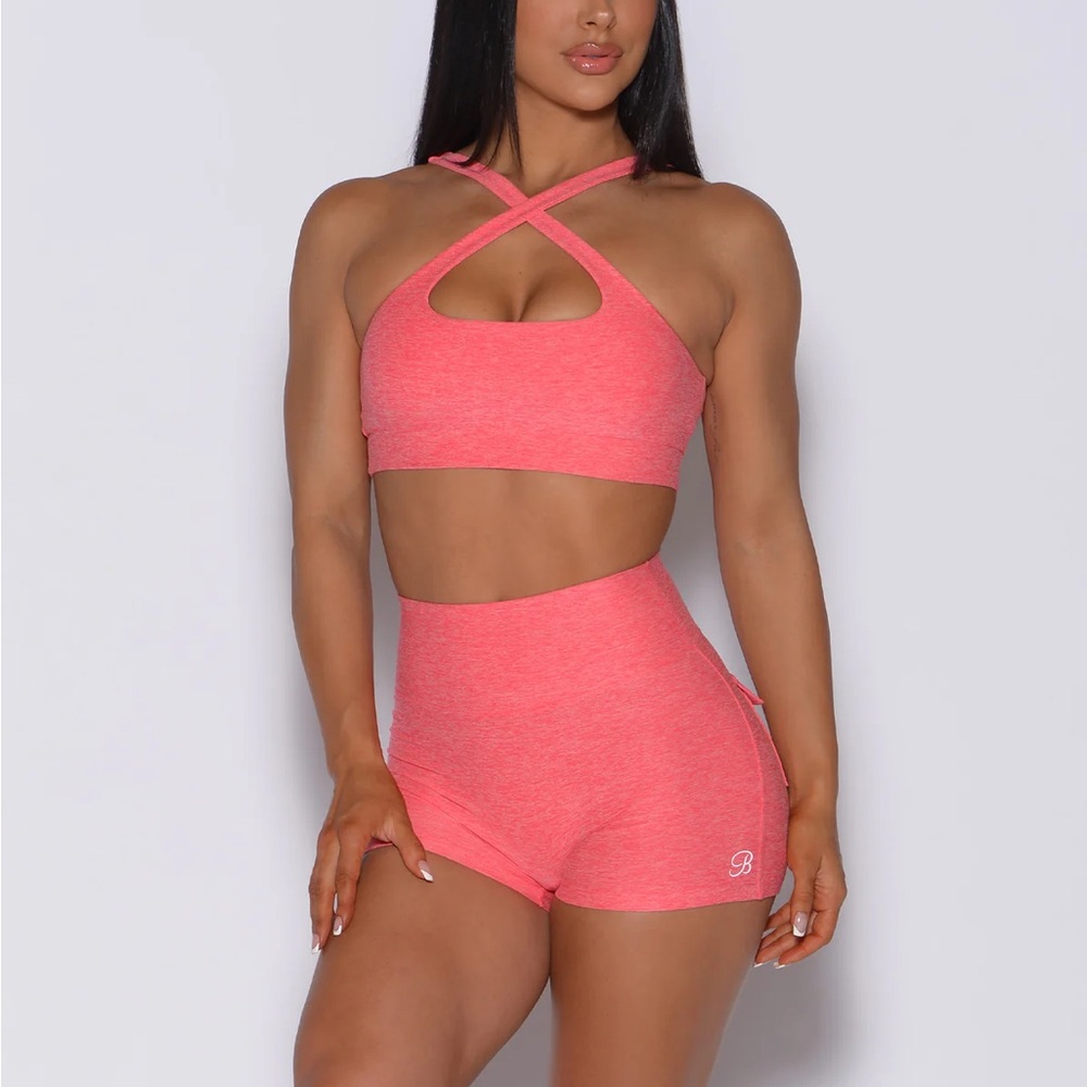 Bombshell sportswear Two way bra in coral size S